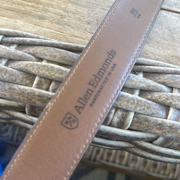 Allen Edmonds Wide Basic Dress Leather Belt Black (39501) 44 - Picture 8 of 8